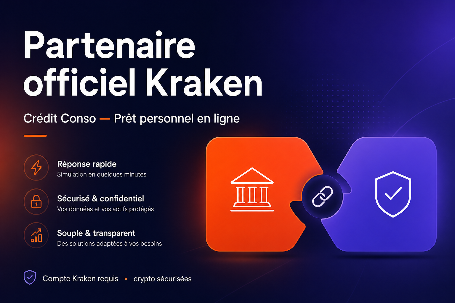 Affiche publicitaire Partenaire officiel Kraken